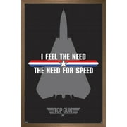 TRENDS INTERNATIONAL Top Gun - Need for Speed Wall Poster, 14.725" x 22.375", Framed