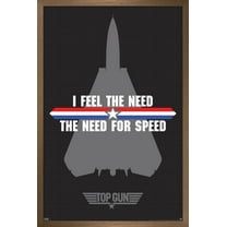 Top Gun - Need for Speed Wall Poster, 14.725" x 22.375", Framed