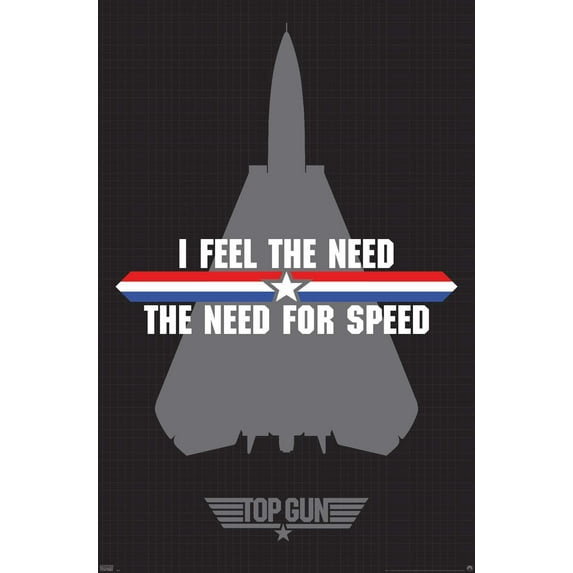 Top Gun - Need for Speed Wall Poster, 14.725" x 22.375"