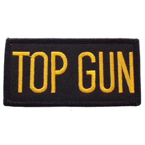 Top Gun Patch Black & Yellow 4"