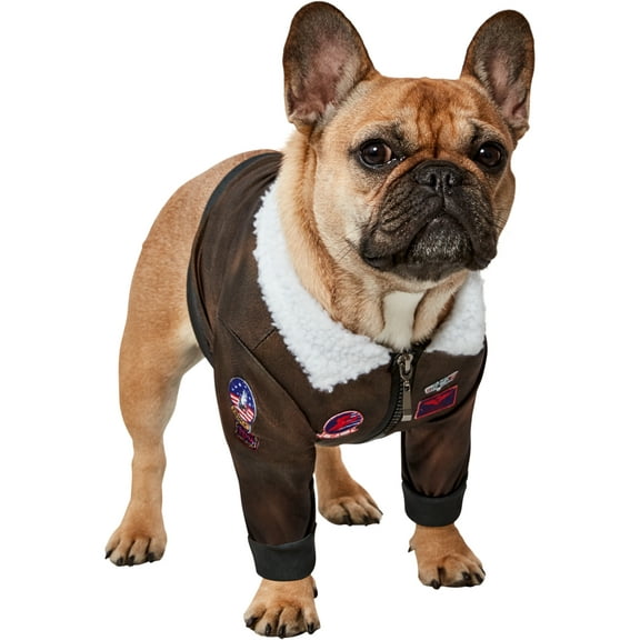 Top Gun Bomber Jacket Pet Costume for Dogs or Cats by Rubies, XL