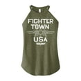 thumbnail image 1 of Top Gun - Property Of Fighter Town - Juniors High Neck Tank Top, 1 of 5