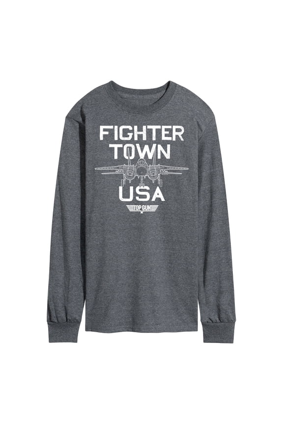 - Property Of Fighter Town - Men's Long Sleeve Graphic T-Shirt