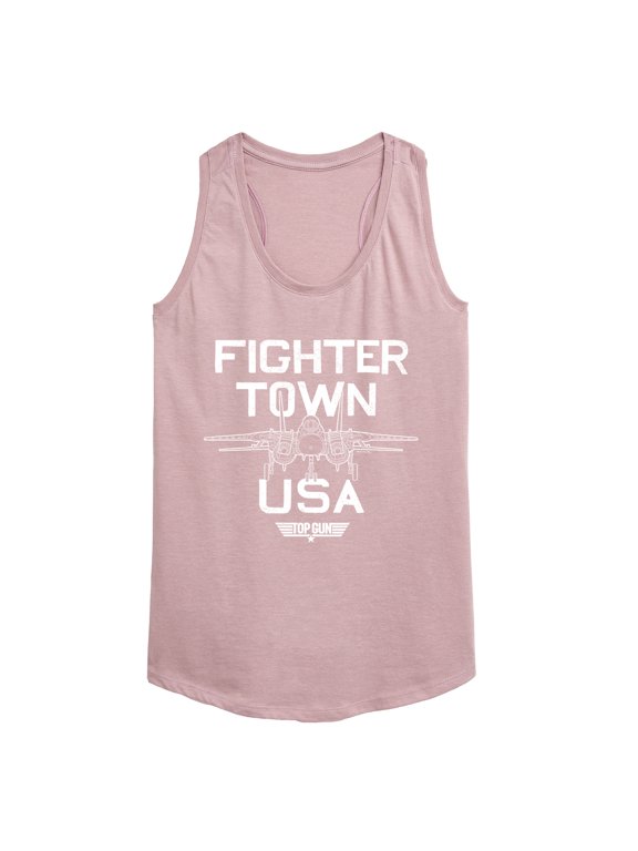 - Property Of Fighter Town Women's Graphic Racerback Tank