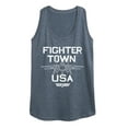 thumbnail image 1 of Top Gun - Property Of Fighter Town - Women's Racerback Tank Top, 1 of 5