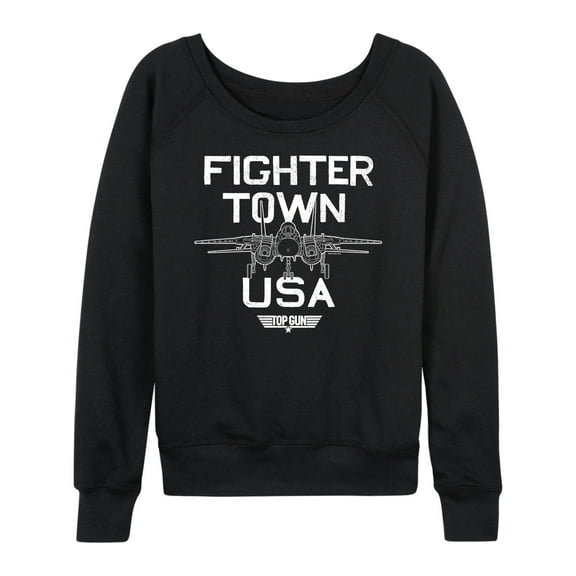 Top Gun - Property of Fighter Town - Women's Lightweight French Terry Long Sleeve Shirt