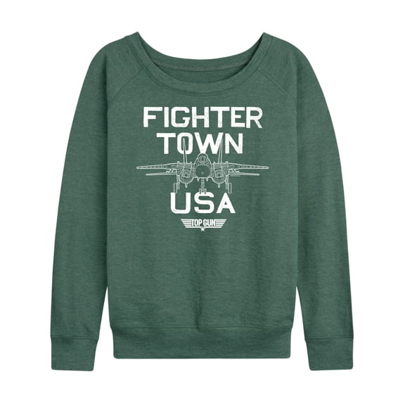 Top Gun - Property of Fighter Town - Women's Lightweight French Terry Long Sleeve Shirt