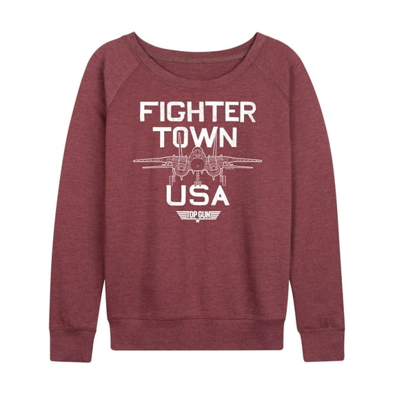 Top Gun - Property of Fighter Town - Women's Lightweight French Terry Long Sleeve Shirt
