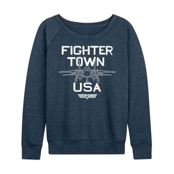 Top Gun - Property of Fighter Town - Women's Lightweight French Terry Long Sleeve Shirt