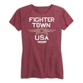 thumbnail image 1 of Top Gun - Property of Fighter Town - Women's Short Sleeve Graphic T-Shirt, 1 of 5