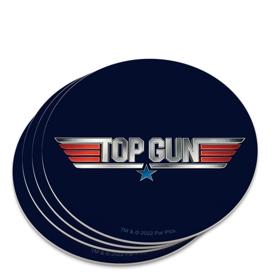 Top Gun Rendered Logo Novelty Coaster Set