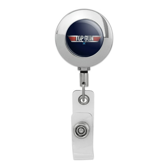 Top Gun Rendered Logo Metal Badge Holder