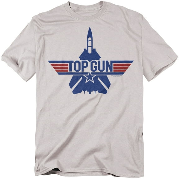 Top Gun Stripes Unisex Adult T Shirt for Men and Women, Silver, Small