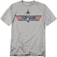 thumbnail image 1 of Top Gun T-Shirt Logo Grey Unisex Graphic Tee for Men & Women, 1 of 7