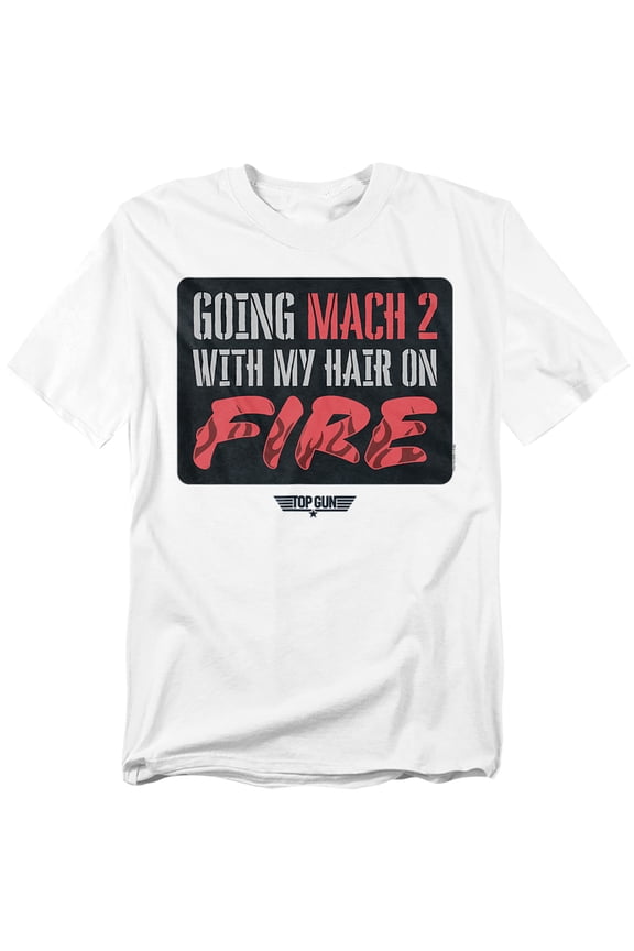 T-Shirt Mach 2 Hair On Fire Unisex Graphic Tee for Men & Women