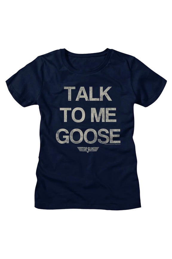 Top Gun Talk Goose Navy Women's T-Shirt