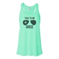 thumbnail image 1 of "Top Gun Tank Top, Talk To Me Goose, Racerback Tank Top, Gift For Her, Sublimation, Soft Bella Tank, Workout Tank, Tank Top, Fitness, Health, Mint , MEDIUM", 1 of 1