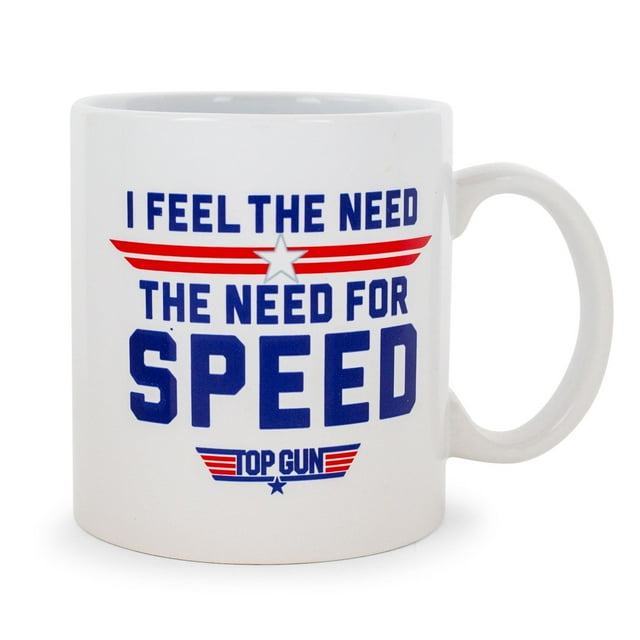 Top Gun "The Need For Speed" Ceramic Mug Holds 20 Ounces