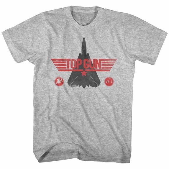 Top Gun Tomcat Gray Heather Adult T-Shirt 5Xl
