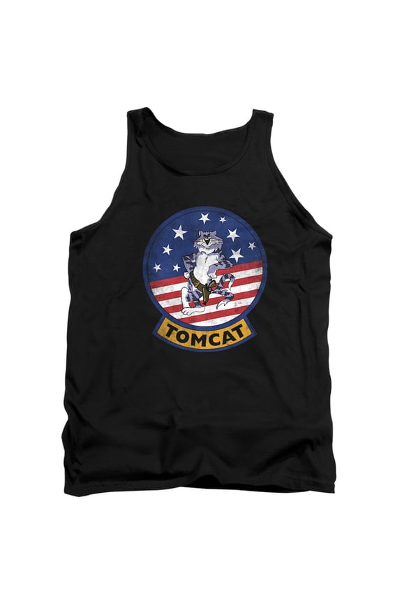 Top Gun Tomcat Logo Unisex Adult Tank Top, Black, Large