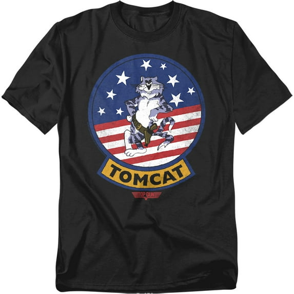 Top Gun Tomcat Sigil Unisex Adult T Shirt for Men and Women, Black, X-Large