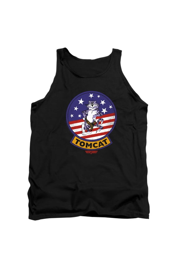 Top Gun Tomcat Sigil Unisex Adult Tank Top for Men and Women, Black, Medium