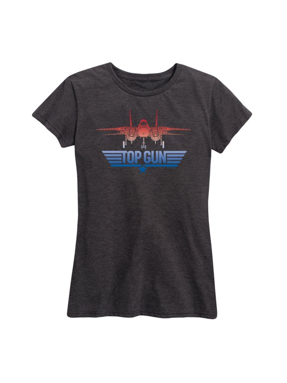 - Top Gun Fighter Jet Logo Women's Short Sleeve Graphic T-Shirt