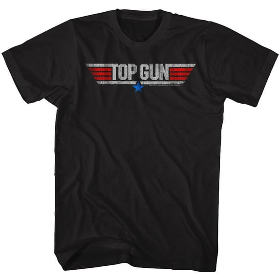 Top Gun Logo Black Adult T-Shirt 3Xlt