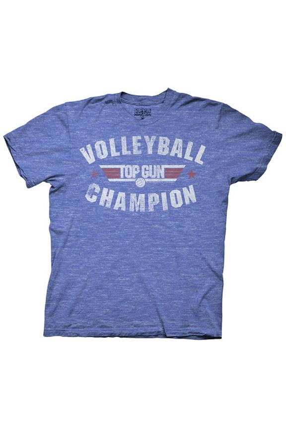 Top Gun Volleyball Champion Adult Heather Blue T-Shirt