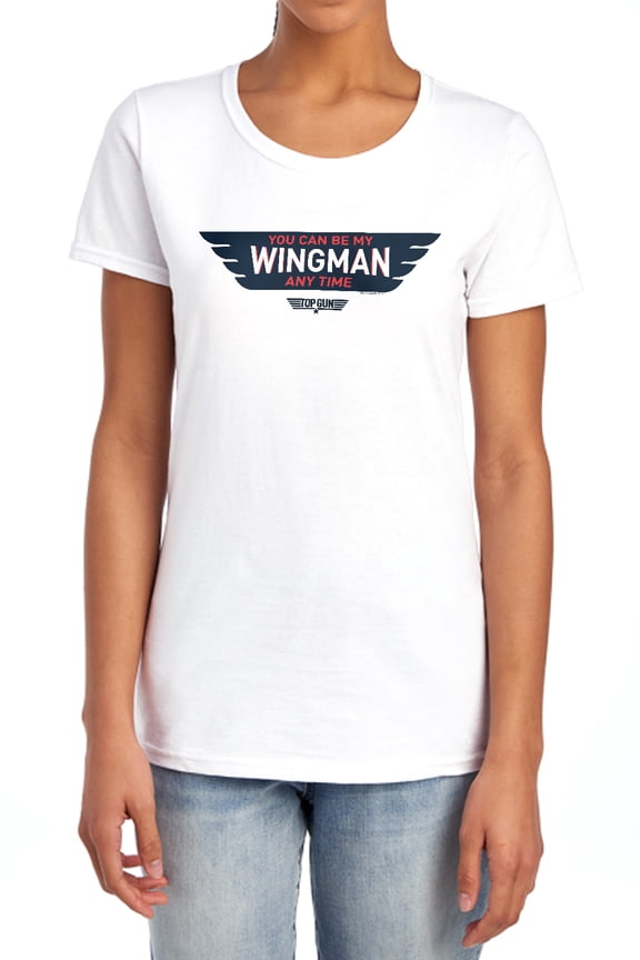 Top Gun Wingman Anytime Women's T Shirt, White, Small
