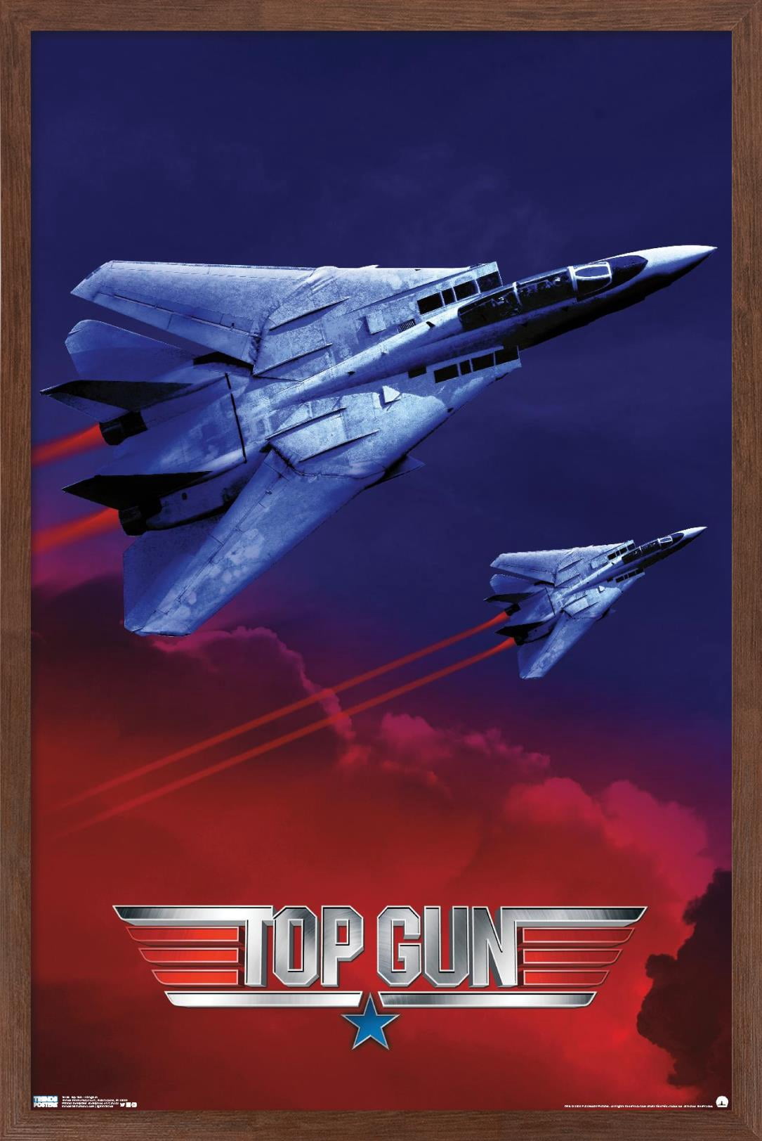 Top Gun - Wingman Wall Poster, 14.725" x 22.375", Framed