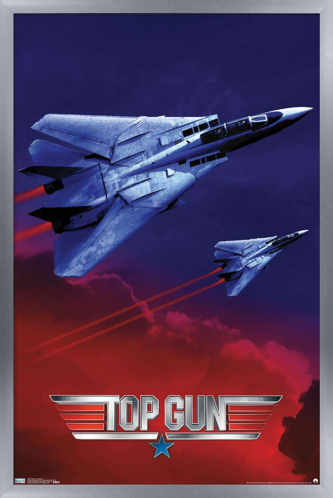 Top Gun - Wingman Wall Poster, 22.375" x 34", Framed