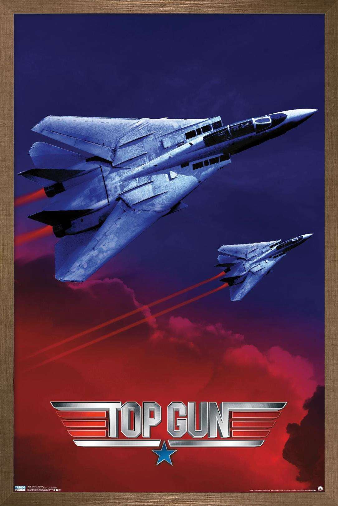 Top Gun - Wingman Wall Poster, 22.375" x 34", Framed