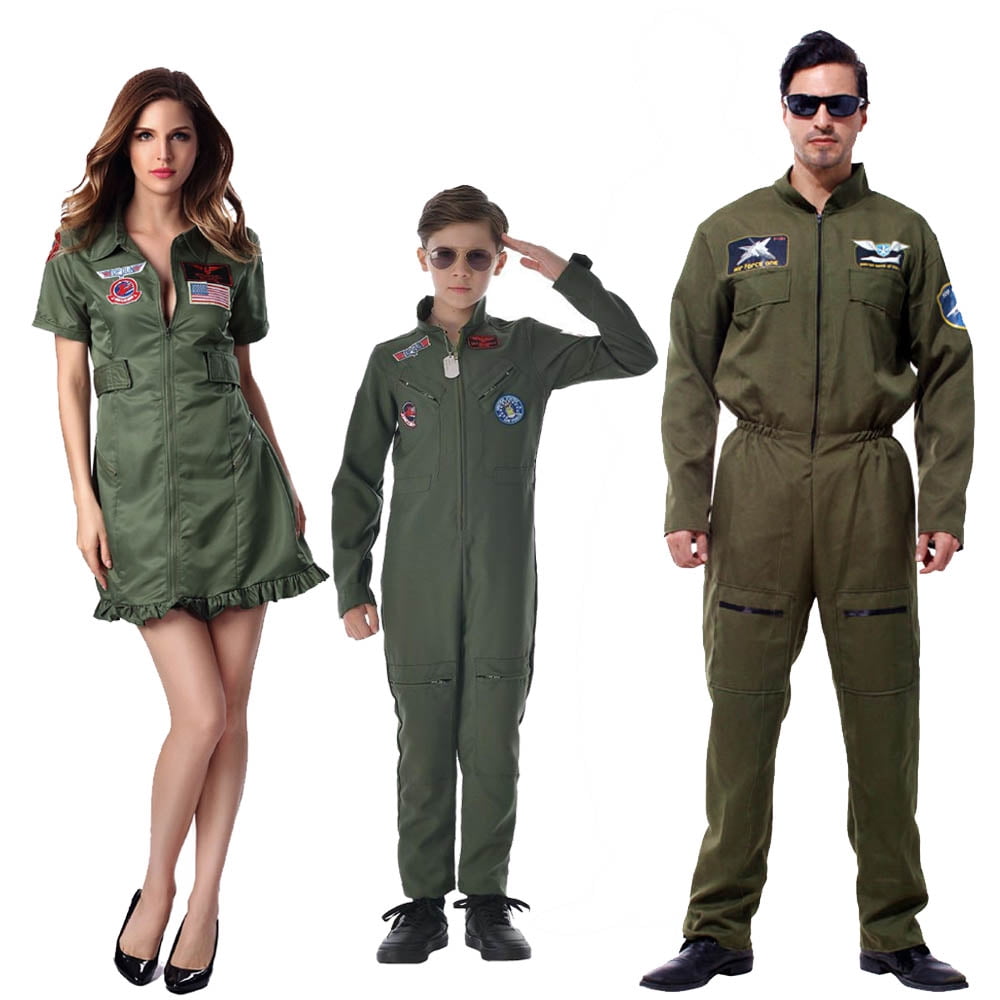 Top Gun Women's Top Gun Flight Dress Costume Halloween Cosplay Dress
