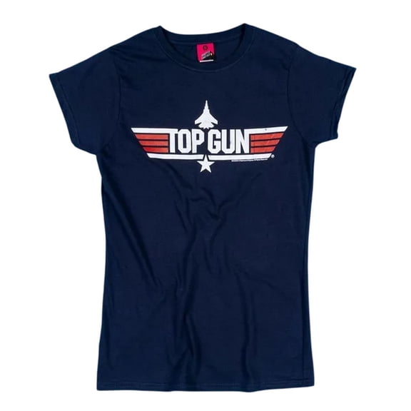 Top Gun Womens Iceman Back Print Fitted T-Shirt