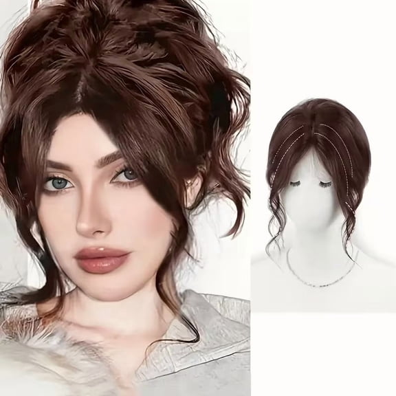 Top Hair Wigs - Easy Clip-On Solution for Baldness and Gray Hair Replacement Piece