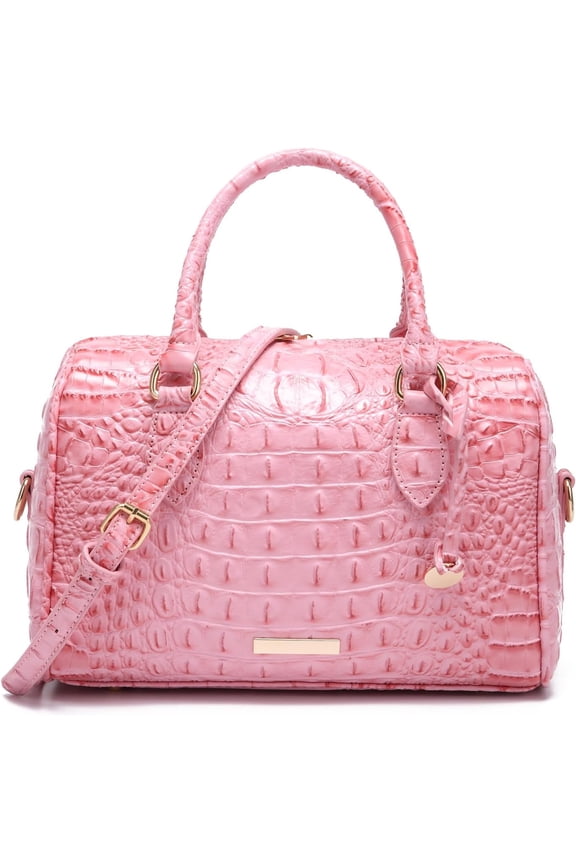 Top-Handle Crocodile Purses For Women Crossbody Leather Bags Trendy Large Capacity Tote with  Strap