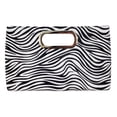 thumbnail image 1 of Top Handle Zebra Print Clutch, 1 of 6