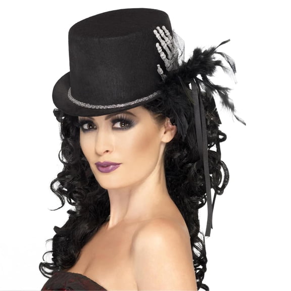 Top Hat Adult Black Halloween Costume Accessories One Size Female Fancy Dress Party Book Week
