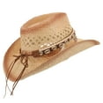 Top Hat Beach Jean Cowboy Cosplay Hats for Painted Denim Straw