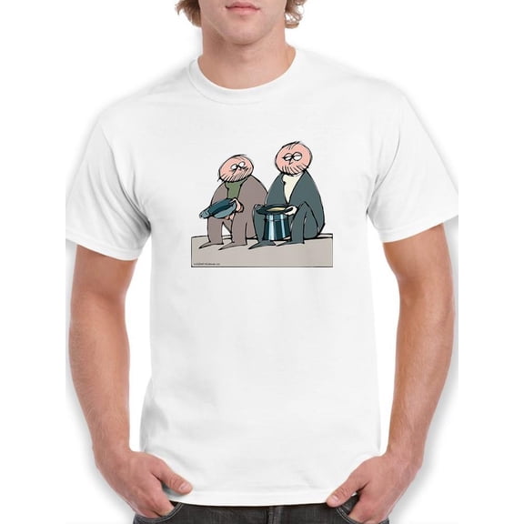Top-Hat Begging T-Shirt Men -Wilfred Hildonen Designs, Male x-Large