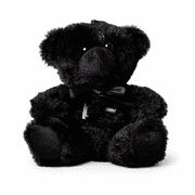 Top Hat Black 6 Inch Teddy Bear Plush Colorama Stuffed Animal Soft Toy