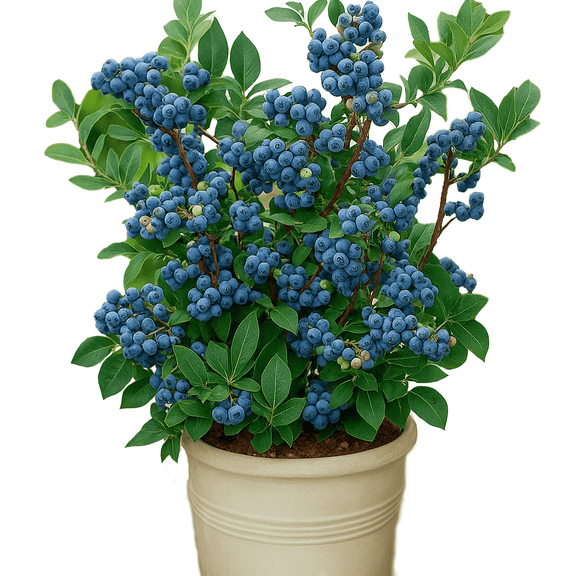 Top Hat Blueberry Bush  Compact Dwarf Variety Ideal for Pots and Small Gardens