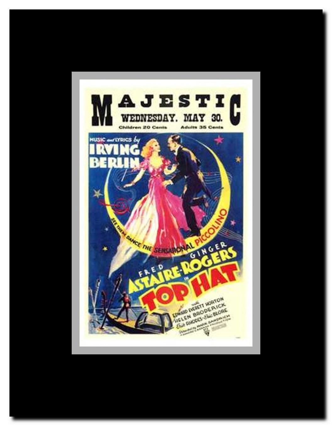 Top Hat Framed Movie Poster
