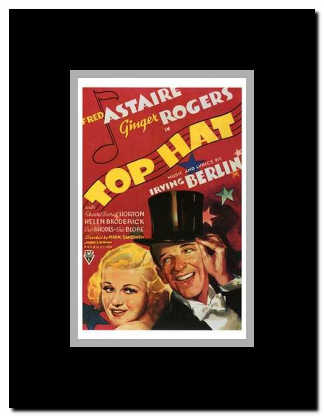 Top Hat Framed Movie Poster