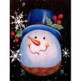 thumbnail image 1 of Top Hat Greetings Snowman Flag Garden Size, 1 of 1