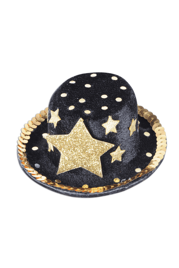 Top Hat Hair Clip Party Accessory (1 count) (1/Pkg)