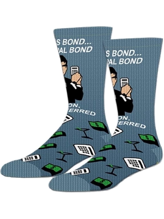 Men's Novelty Sock (Name's Bond, Municipal Bond (Financial))