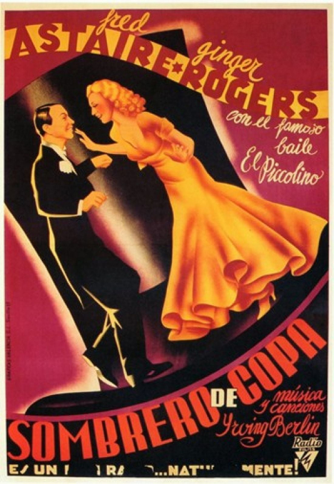 Top Hat Movie Poster (11 x 17)