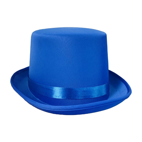 Top Hat Satin Costume Magician Fancy Style Party Accessory,One Size